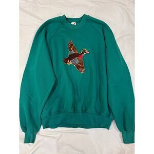 Vintage Jerzees Flying Duck Crew Neck Sweatshirt Size XL